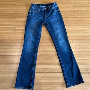 Vintage silver mid rise jeans